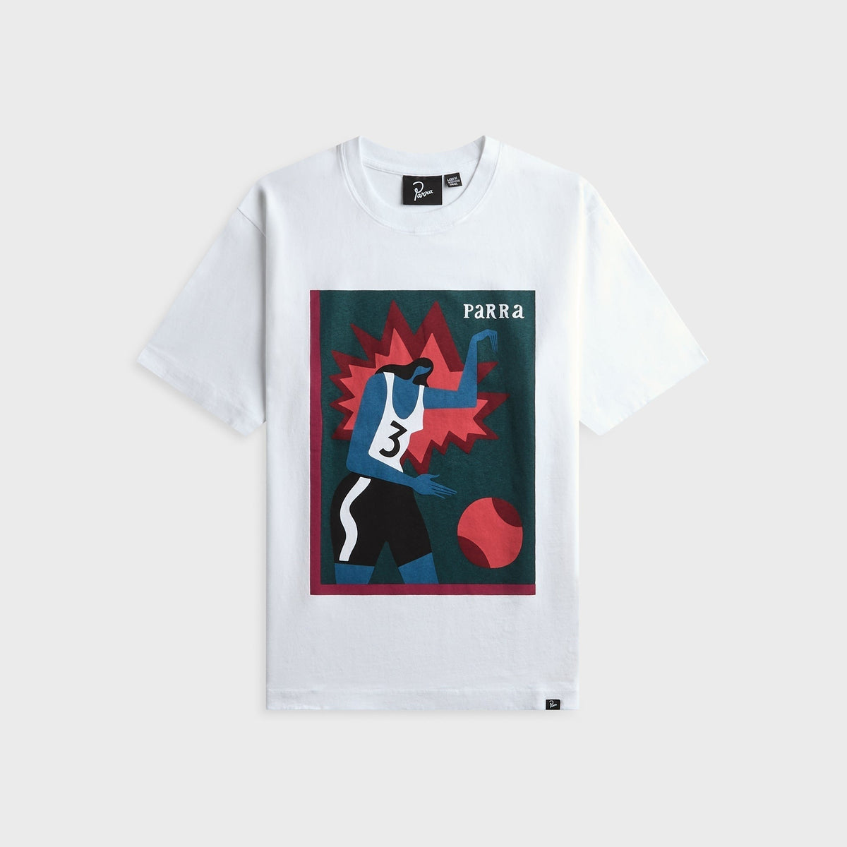 by Parra Baseketball Tee - White