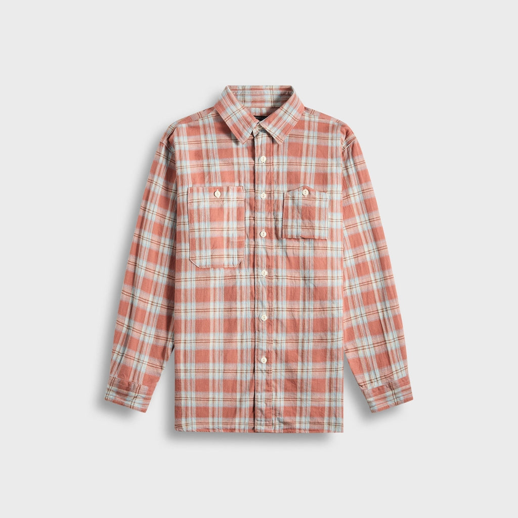 Engineered Garments Work Plaid Jacquard Shirt - Pink