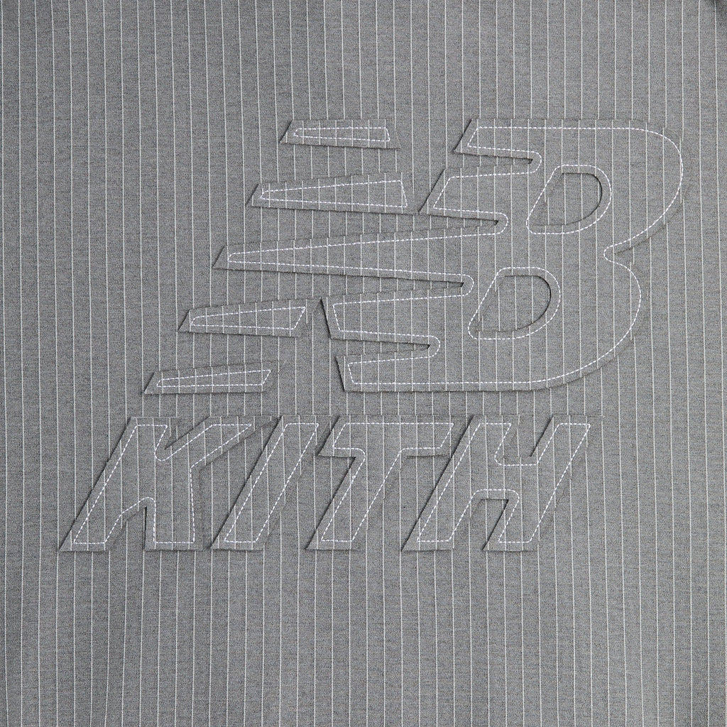 Kith & New Balance Pinstripe Braxton Zip Hoodie - Smoke