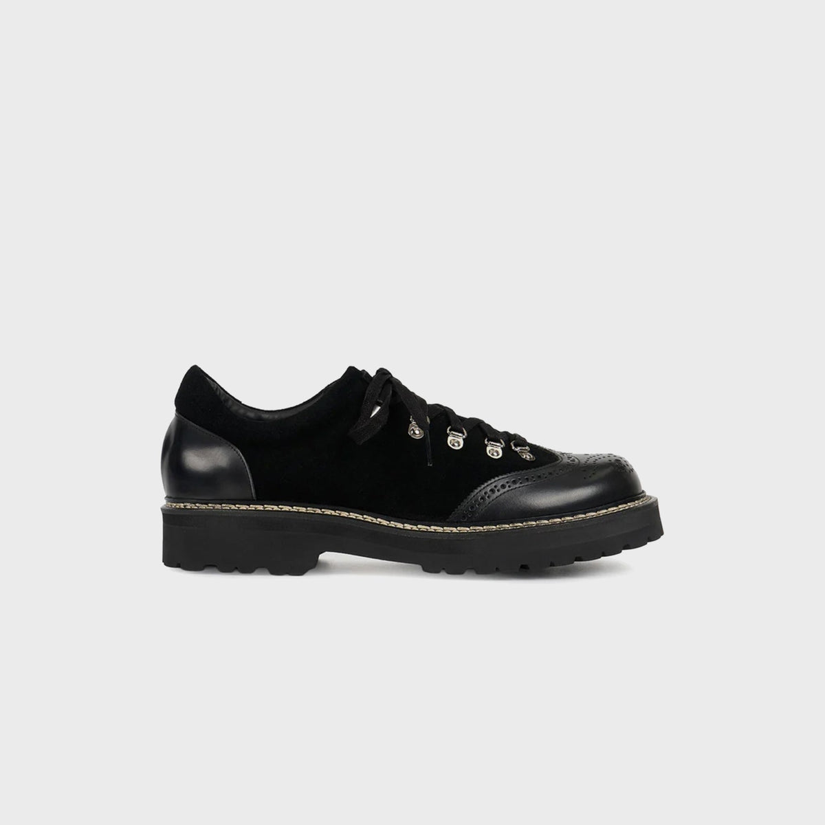 Pennon High Boots Low Wingtip - Black