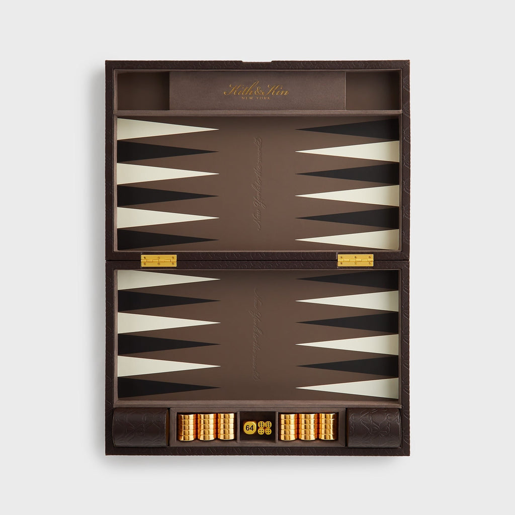 Kith Crest Monogram Backgammon Board - Incognito