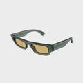 Gucci Rectangle Sunglasses - Grey / Brown