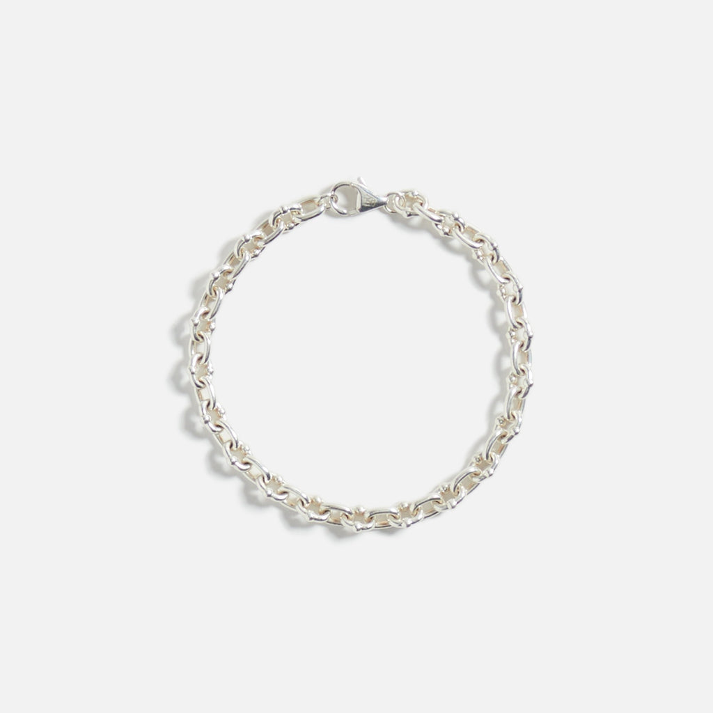 Greg Yuna Thick Umlaut Link Bracelet - Silver