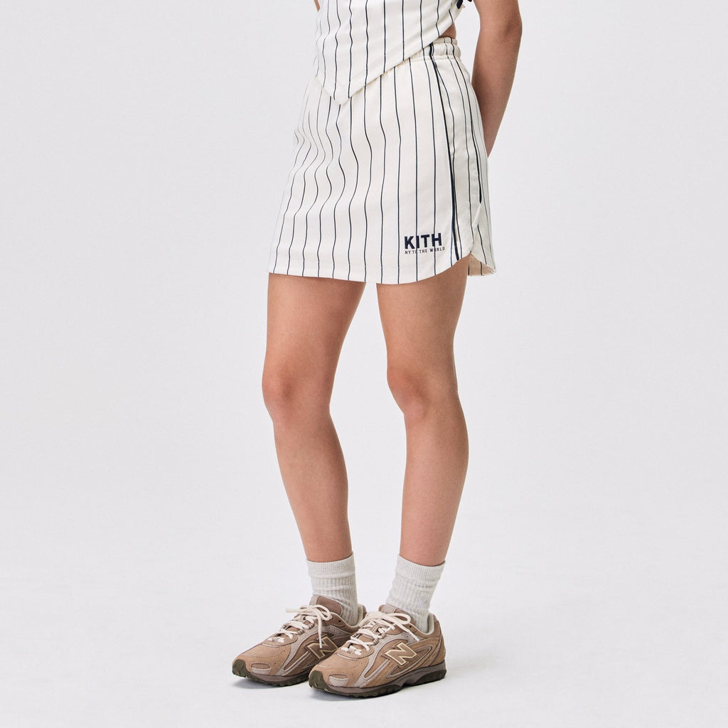 Kith Kids Pinstripe Baseball Skirt - Silk