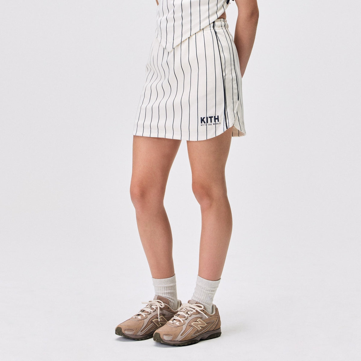 Kith Kids Pinstripe Baseball Skirt - Silk