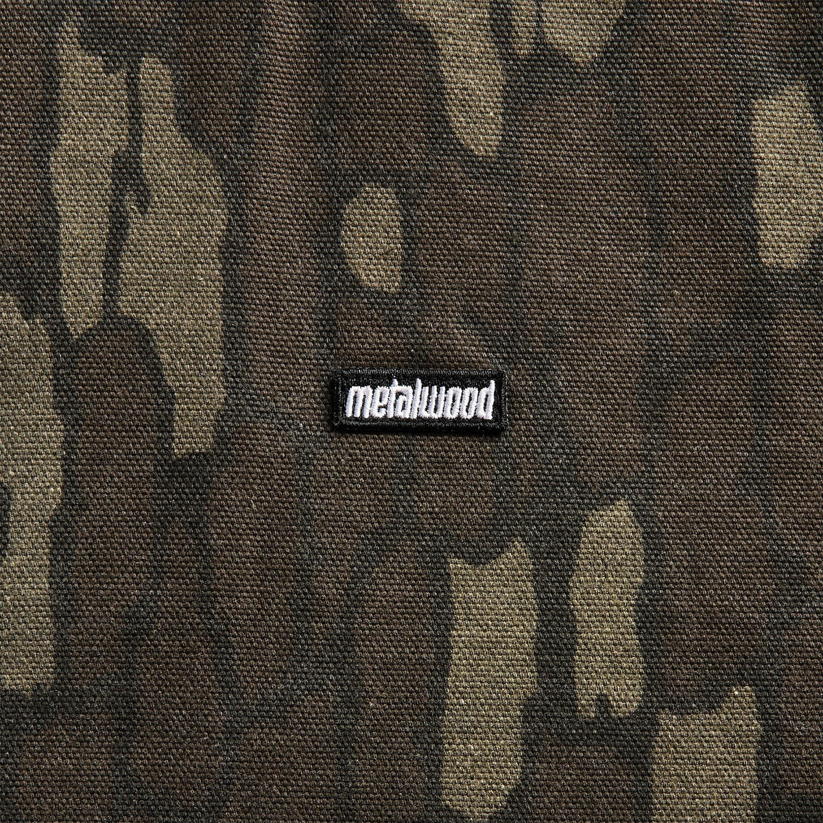 Metalwood Cotton Twill Zip Hoodie - Real Bark Camo