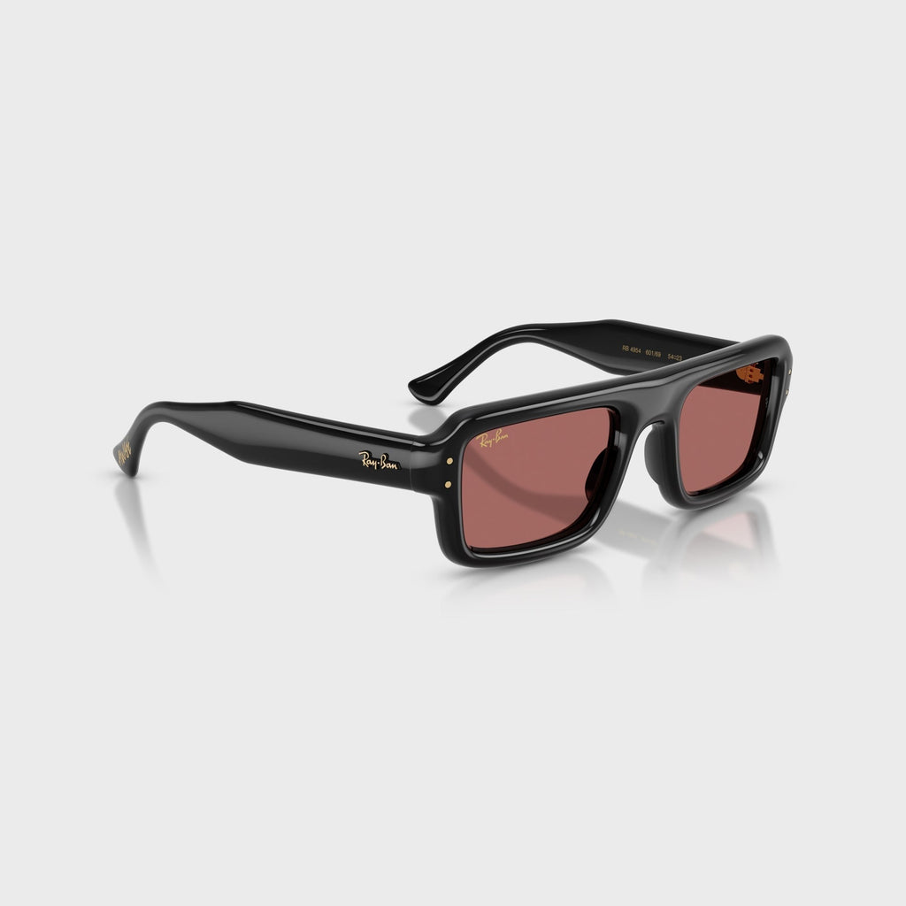 Ray-Ban x A$AP Rocky Flacko Puffer Sunglasses - Black Frame / Violet Lens