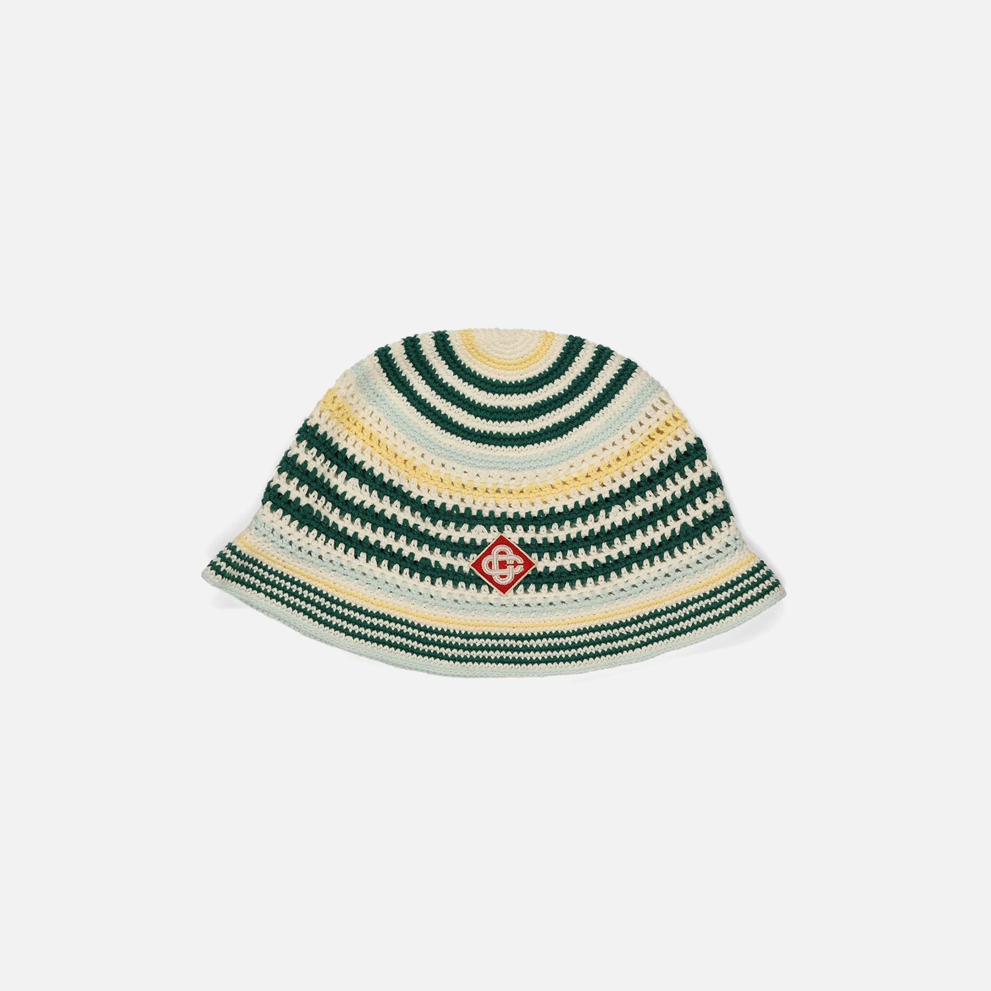Casablanca Cotton Crochet Hat - Yellow Multi