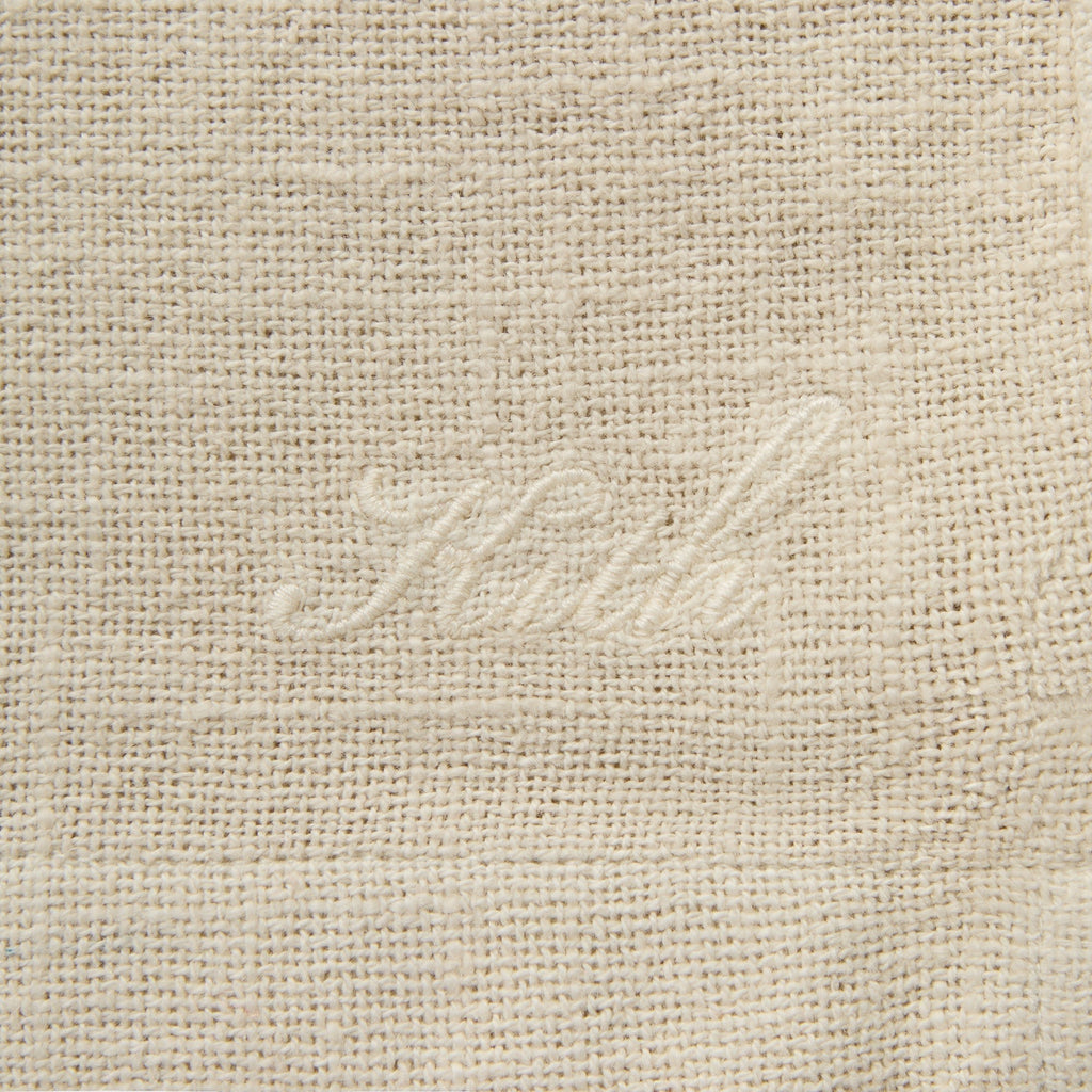 Kith Soft Woven Cropped Beckham Camp Collar Shirt - Waffle