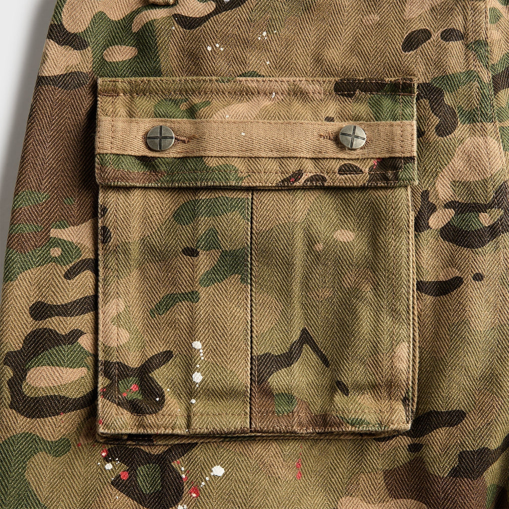 Ksubi Trooper Woodland Cargo Short - Green