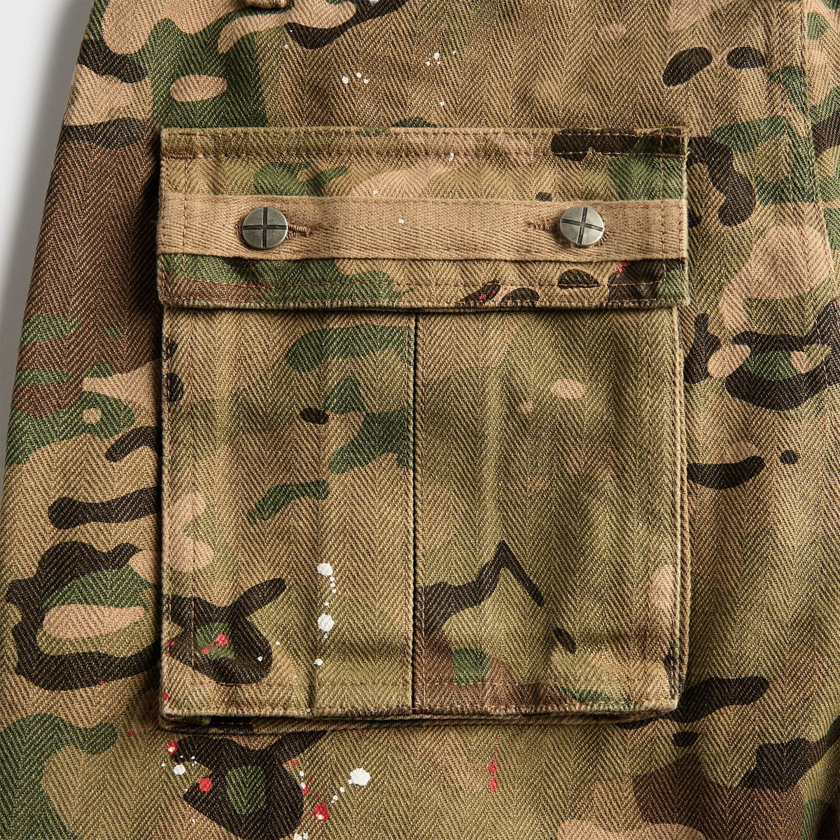 Ksubi Trooper Woodland Cargo Short - Green