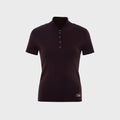 Siedres Mollie Button Detailed Short Sleeve Knit Top - Brown
