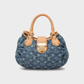 WGACA Louis Vuitton Denim Pleaty Mini - Blue