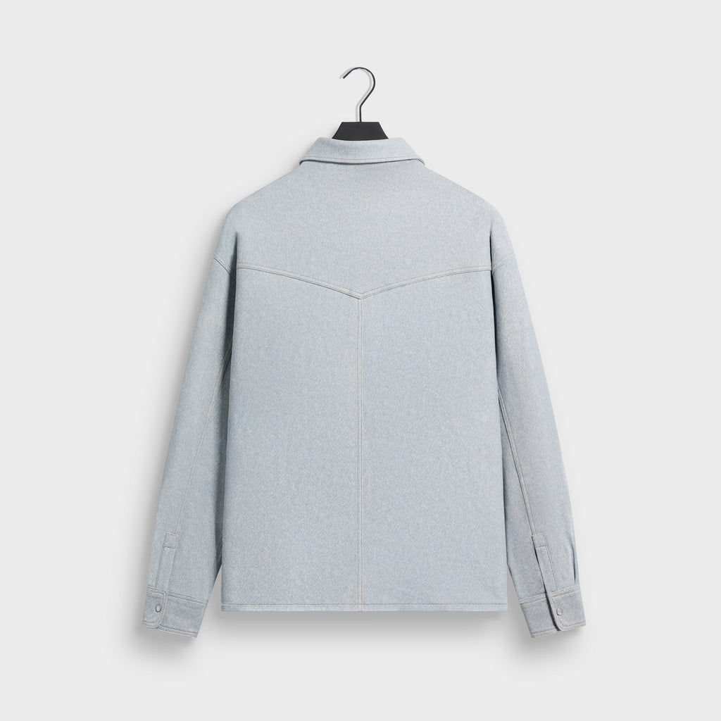 Kith Leather Denim Western Henson Shirt - Light Indigo