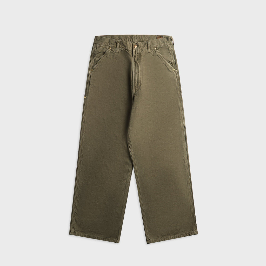 orSLOW Dad Fit Oxford Painter Pant - Army Green