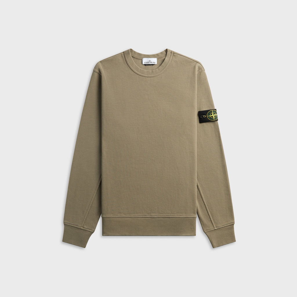 Stone Island Organic Cotton Interlock Sweatshirt - Military Green