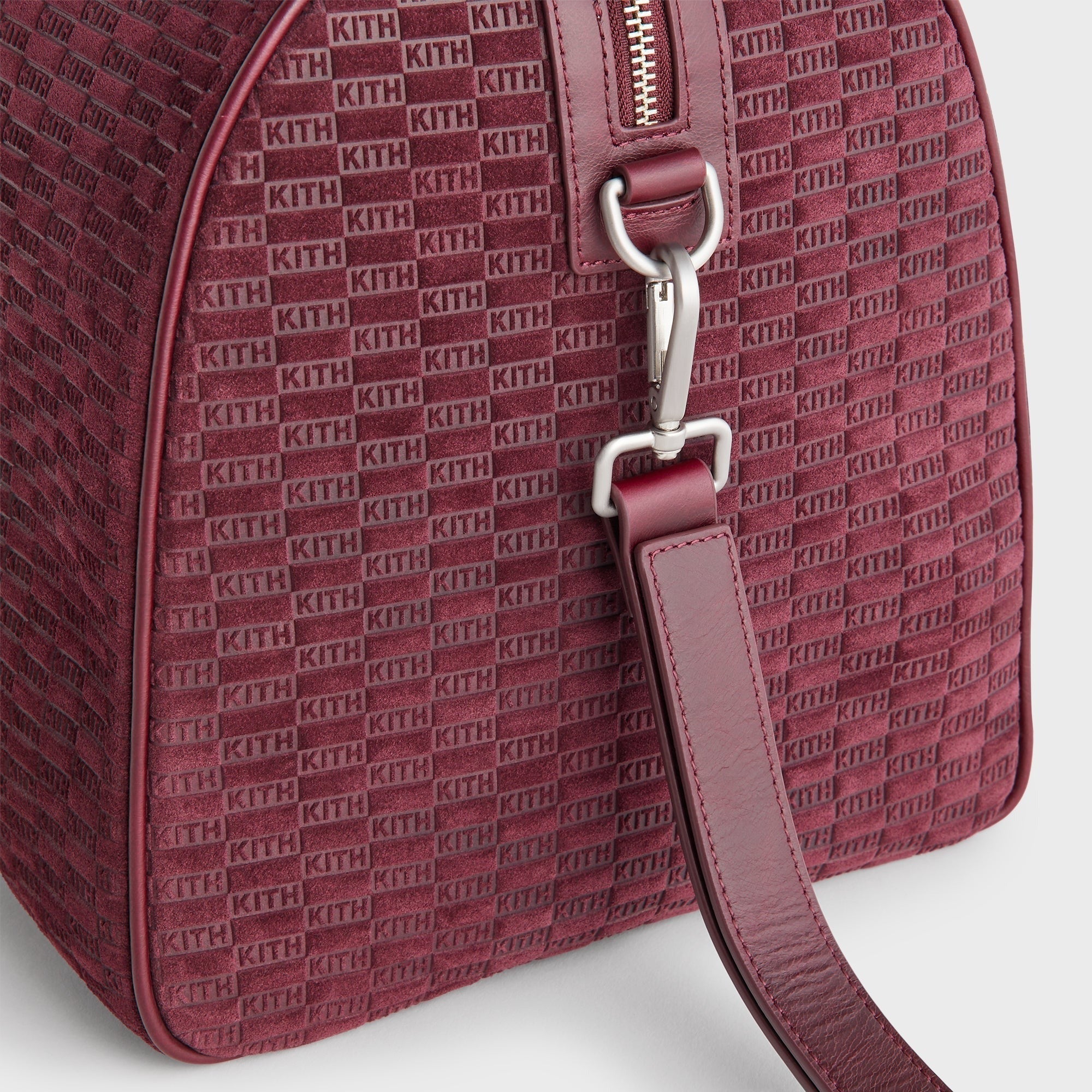 Kith Monogram Suede Traveler K40 Bag - Magma