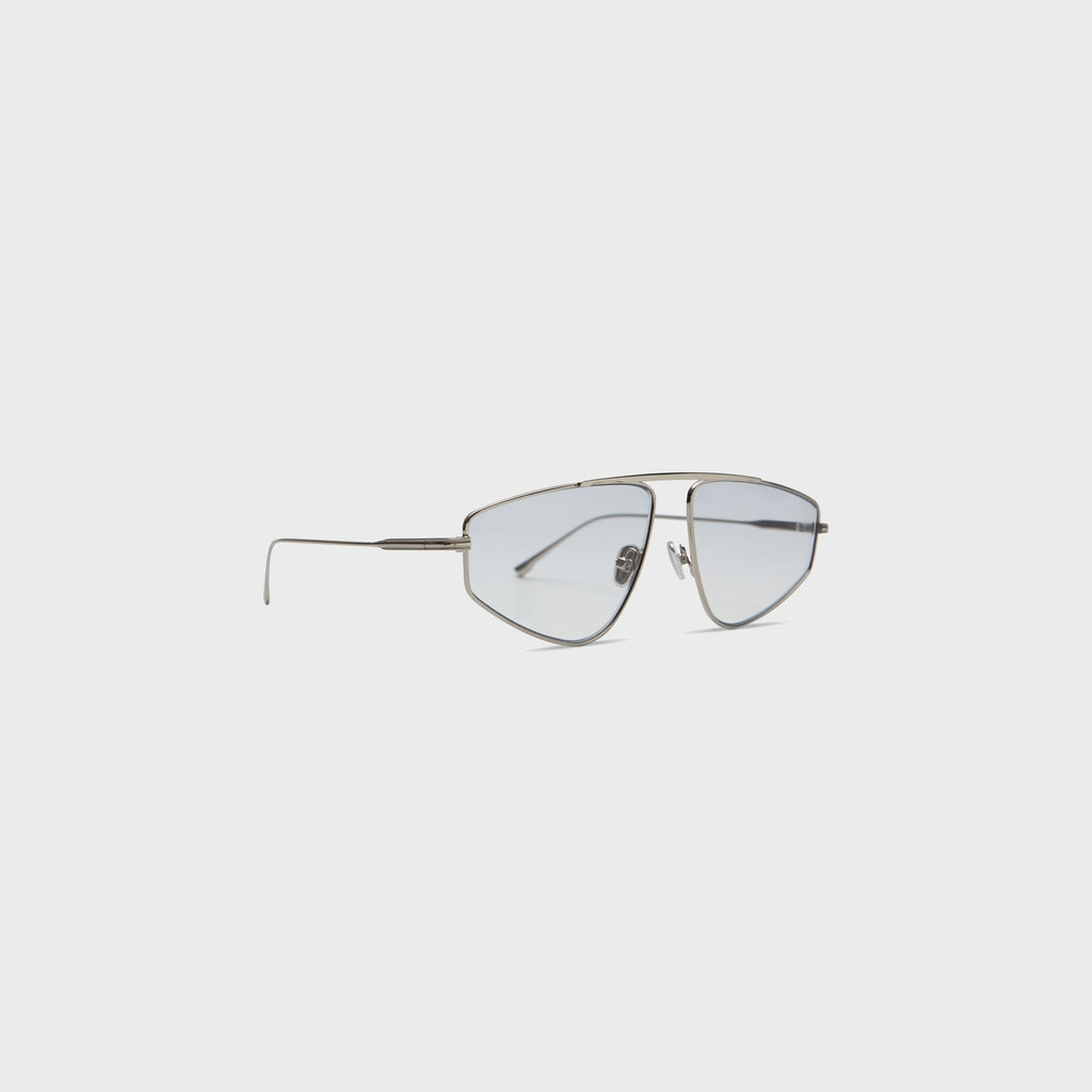 Elisa Johnson Riley Sunglasses - Silver Metal / Purple Lens