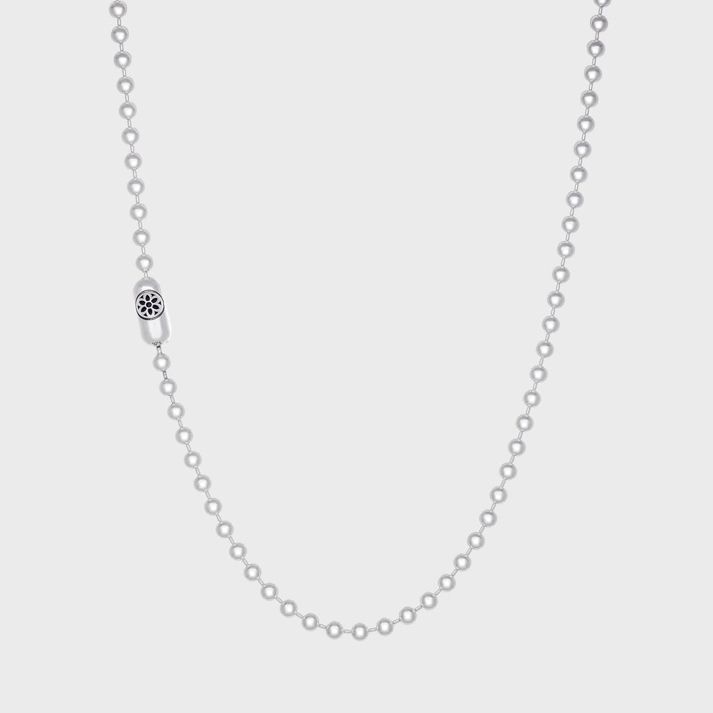 GOOD ART HLYWD Rosette Poplock Necklace - Silver