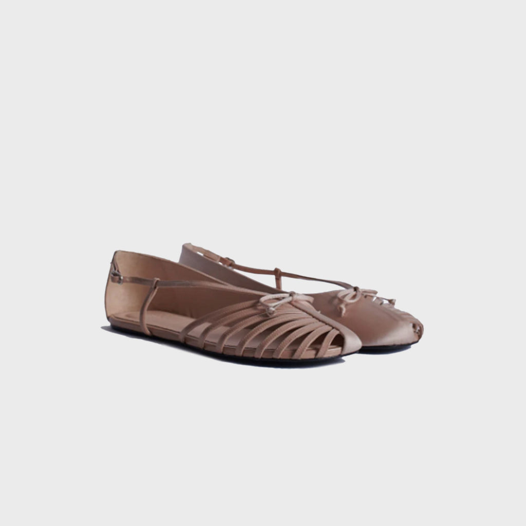 ABRA Double Shoe Flats - Beige