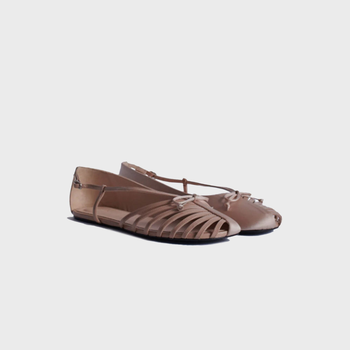 ABRA Double Shoe Flats - Beige