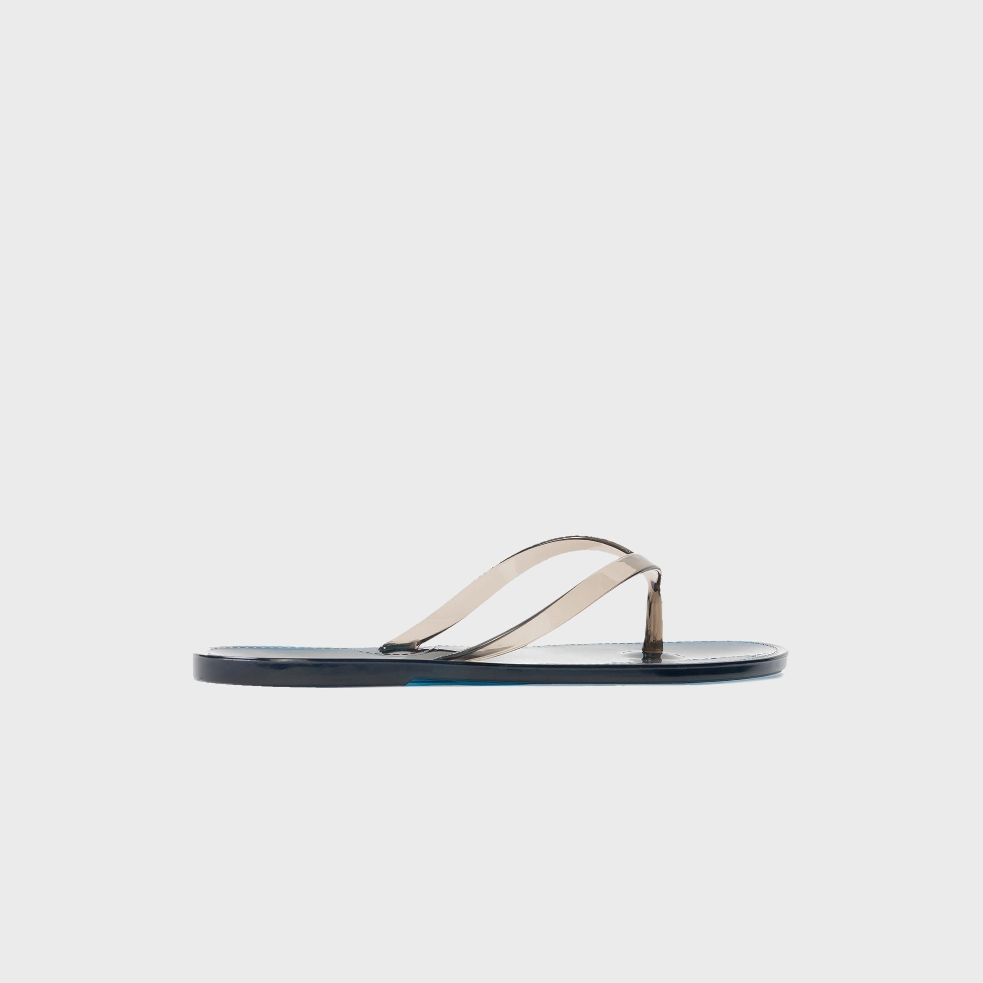 Black Suede Studio Crystal Sandal - Navy / Black PVC