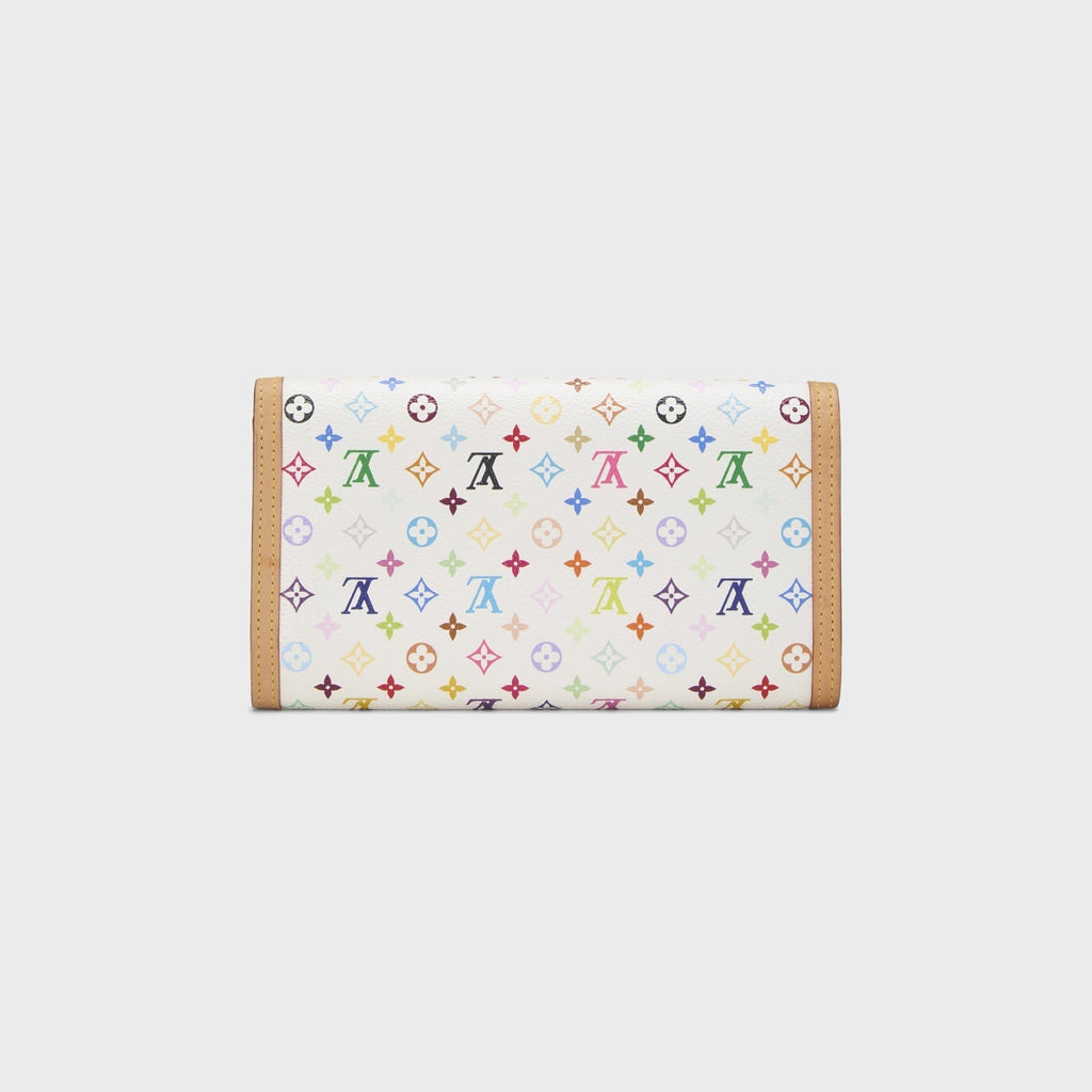 WGACA Louis Vuitton x Takashi Murakami International Wallet - White / Multi