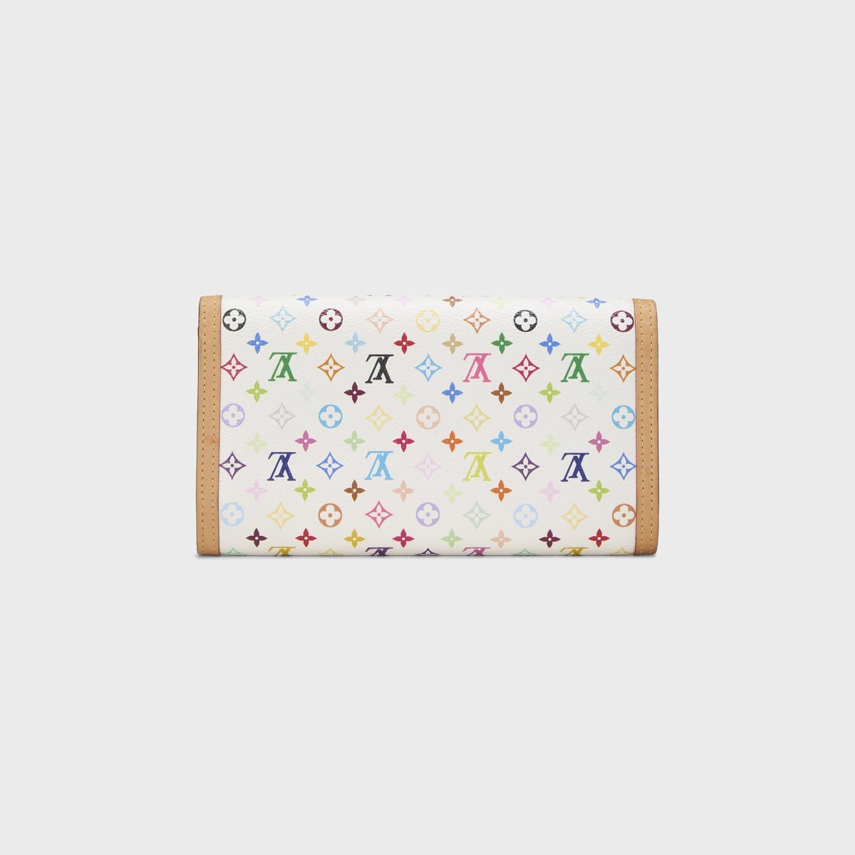 WGACA Louis Vuitton x Takashi Murakami International Wallet - White / Multi