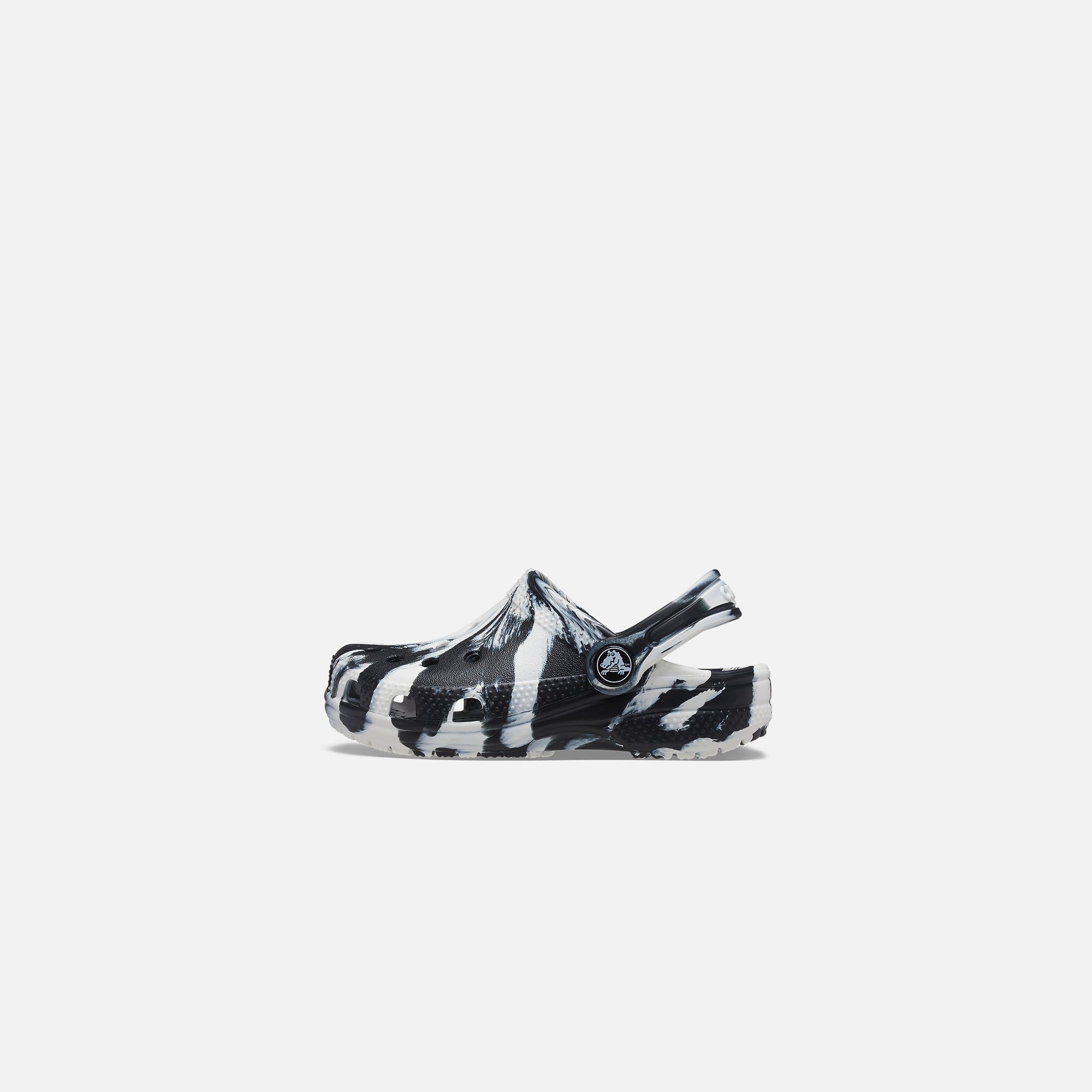 Crocs Kids Classic Marbled Clog - Black / White