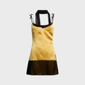 Buci Chinchilla Mini Dress - Honey / Black