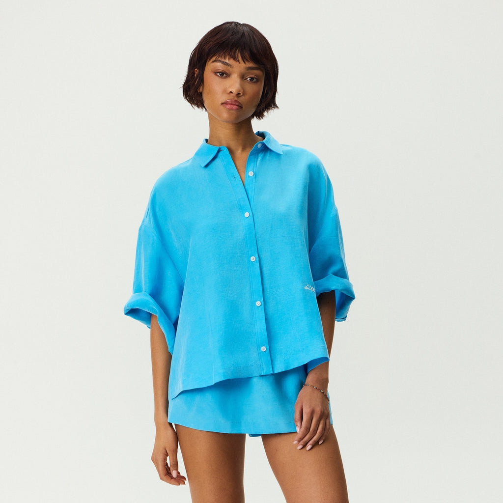 Kith Women Nafissa Oversized Button Up Shirt - Como