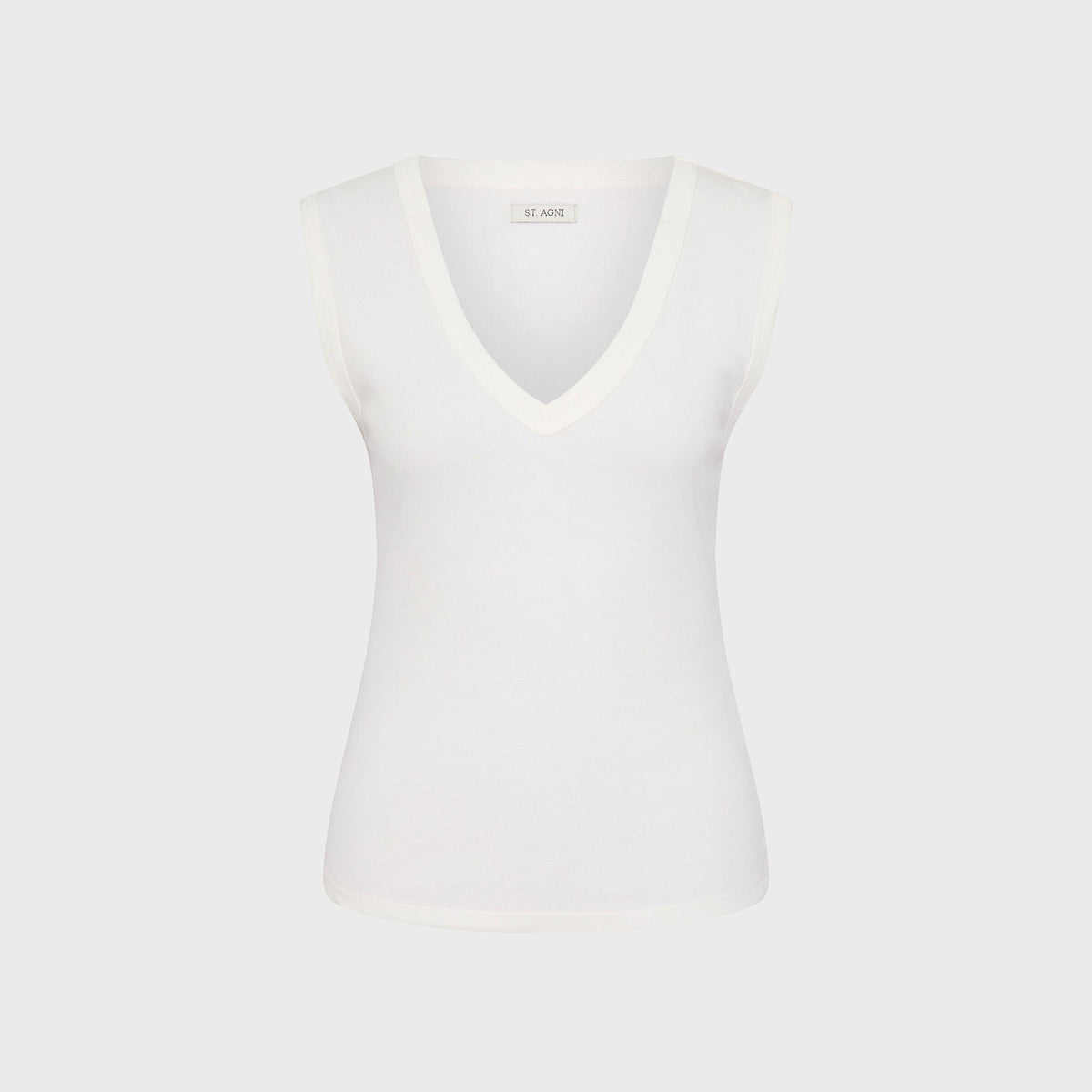 St. Agni Organic Cotton 90s Top - White