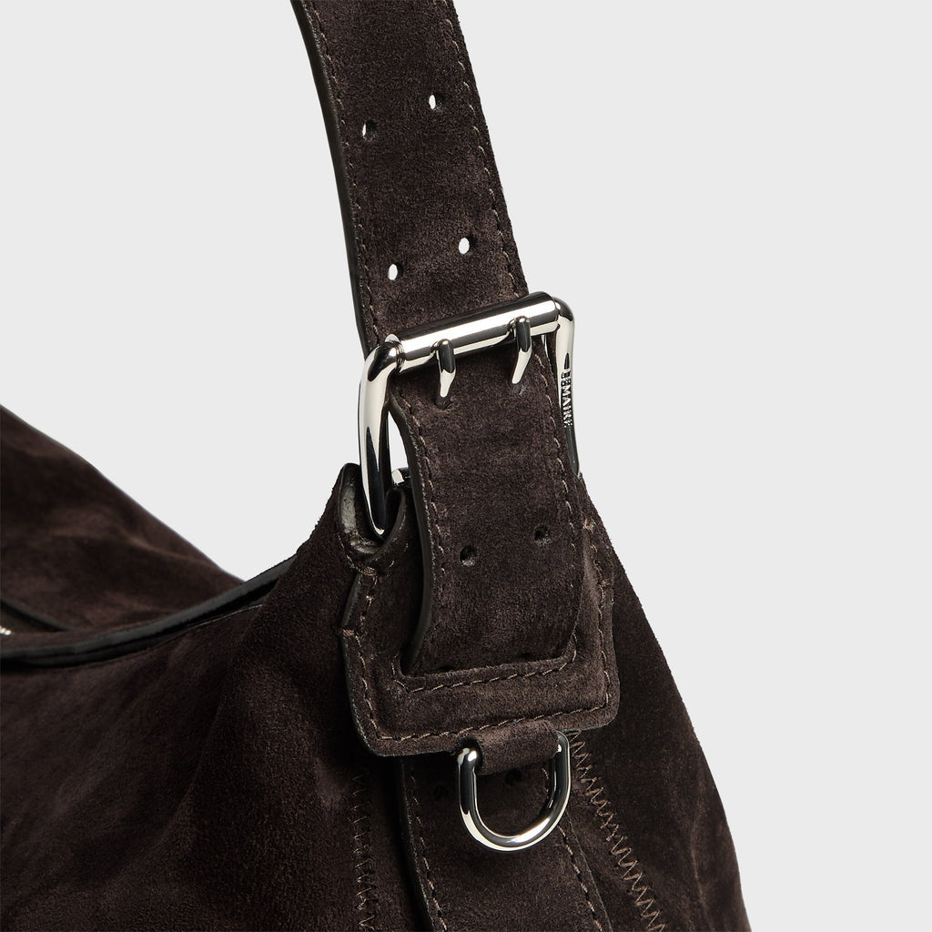 Lemaire Belted Hobo Bag - Ebony Brown