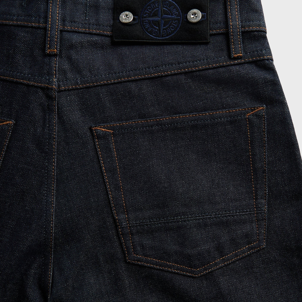 Stone Island Indigo Denim-Raw Loose-fit Jean - Blue Raw