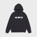 vowels Blur Hoodie - Black