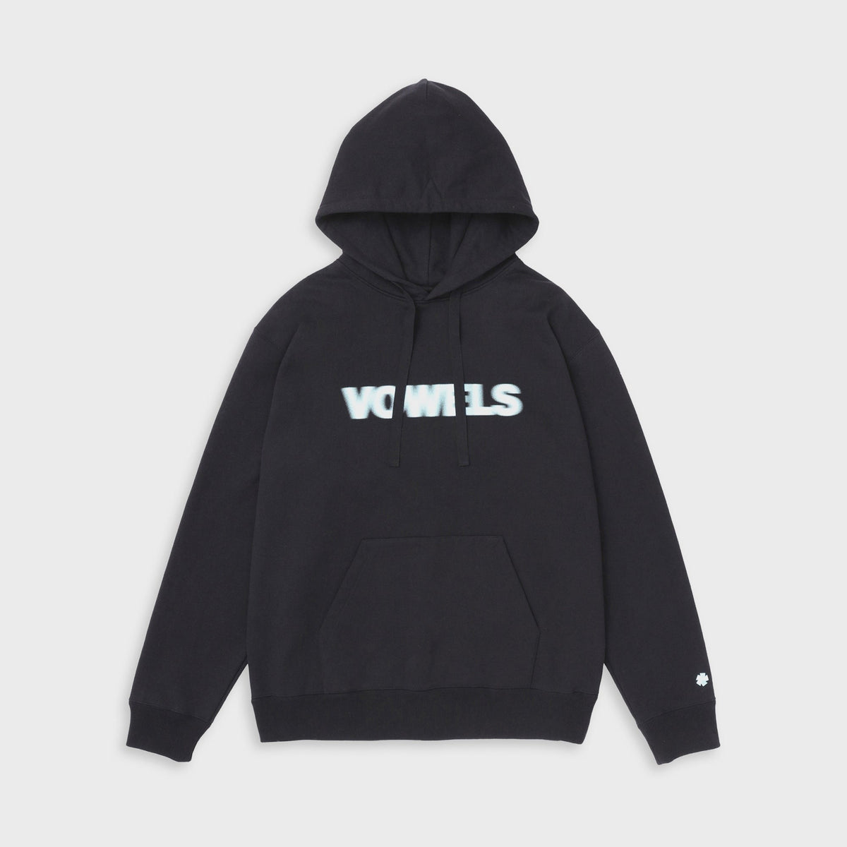 vowels Blur Hoodie - Black