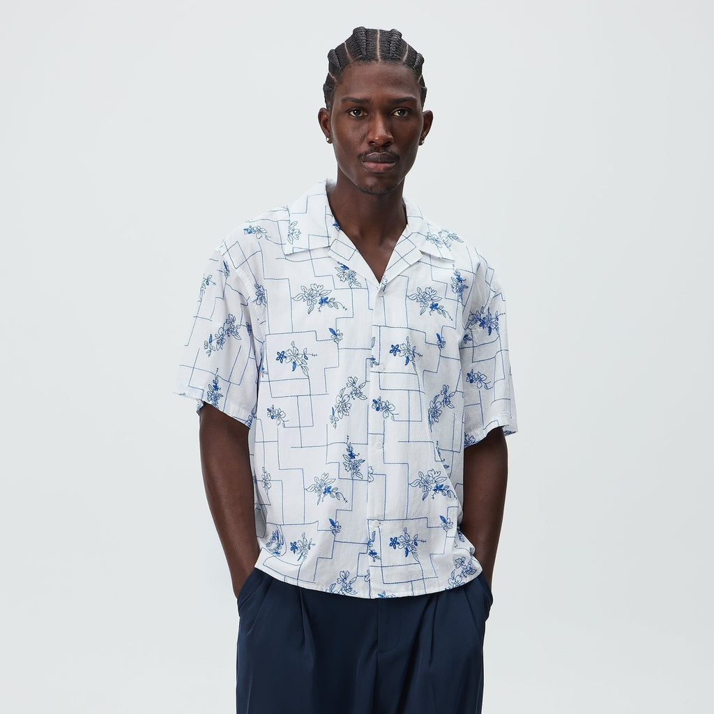 Kith Embroidered Cotton Voile Gianni Shirt - White
