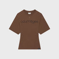 Courrèges Waisted Printed Tee - Smoky Brown