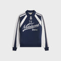 Metalwood Knit Football Top - Navy
