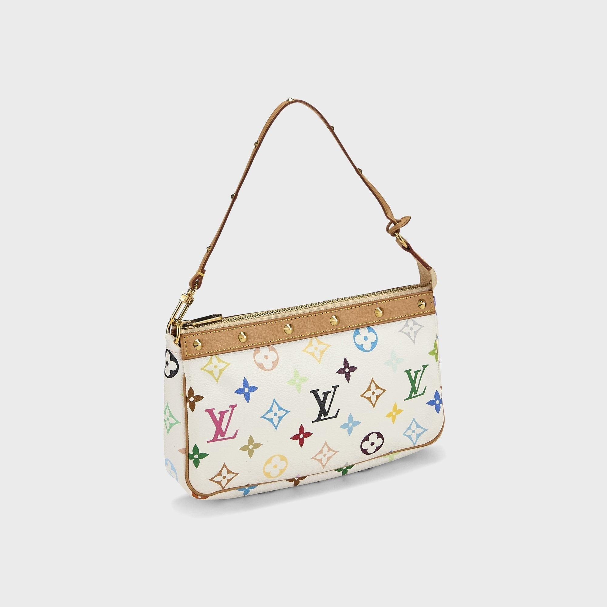 WGACA Louis Vuitton x Takashi Murakami Pochette Accessoires V2 Bag - White / Multi