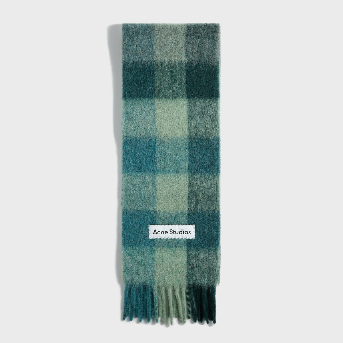 Acne Studios Scarf - Teal / Grey / Green