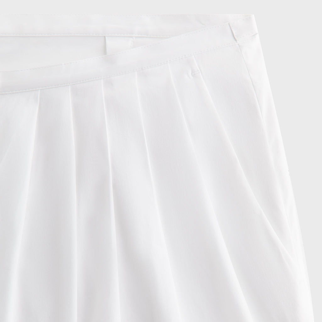 Kith Women Tahli Poplin Pleated Wide Pant - White