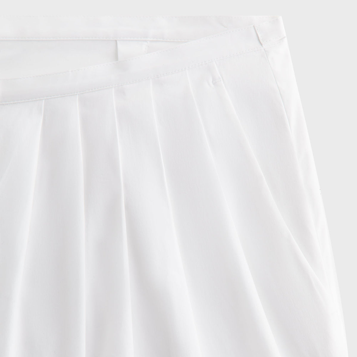 Kith Women Tahli Poplin Pleated Wide Pant - White