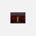 Saint Laurent Card Case YSL Logo - Burgundy