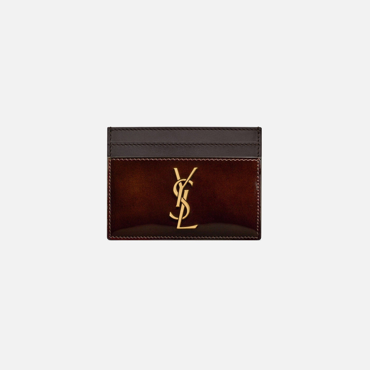 Saint Laurent Card Case YSL Logo - Burgundy