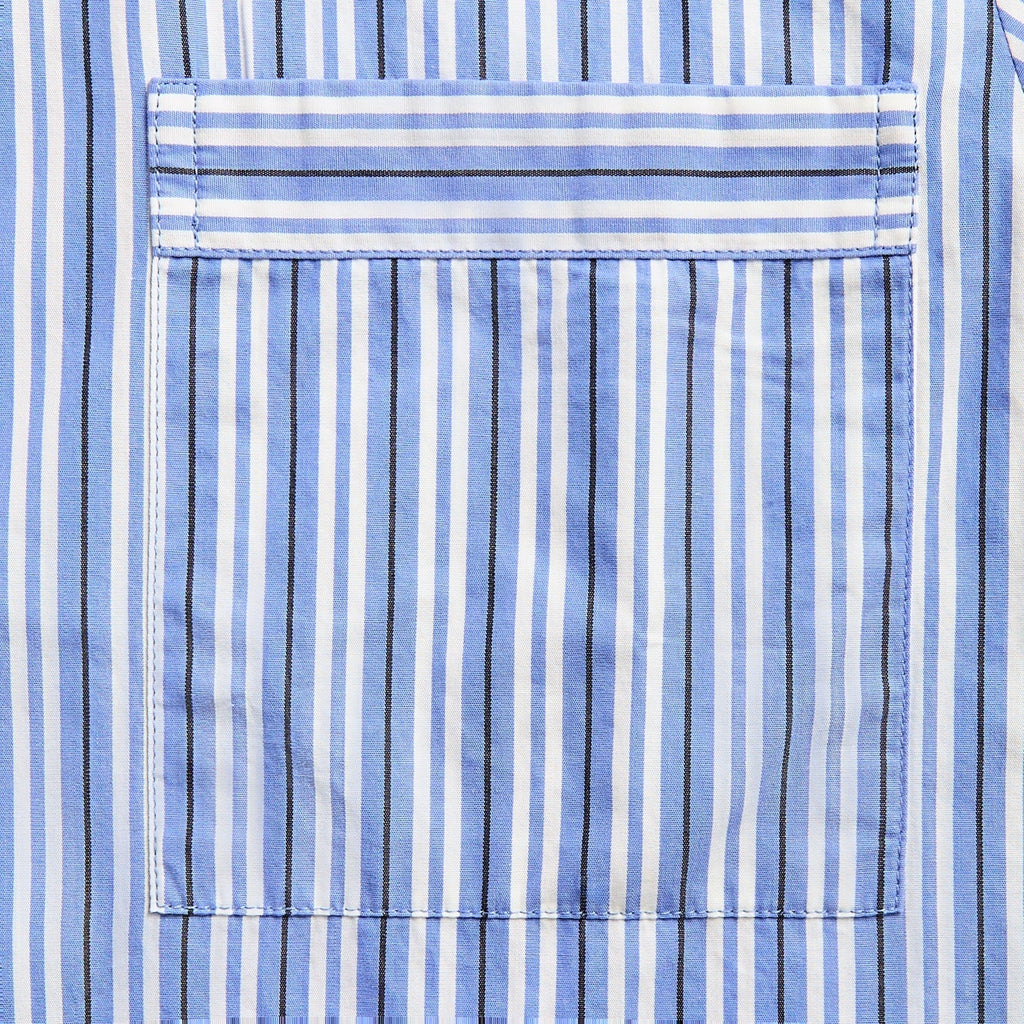 Tekla Cotton Poplin Pyjama Shirt - Penny Stripes