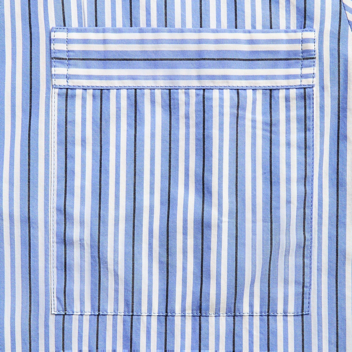 Tekla Cotton Poplin Pyjama Shirt - Penny Stripes