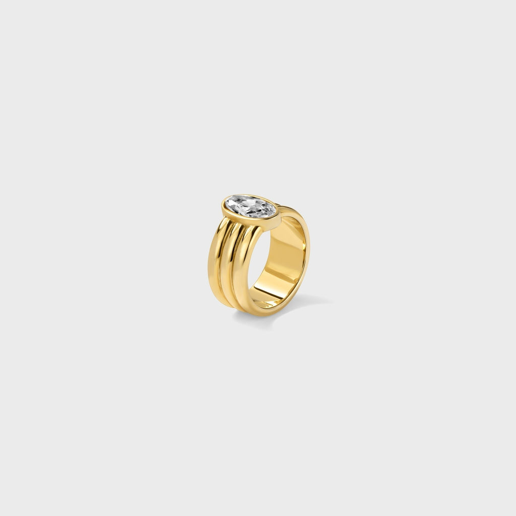 Heaven Mayhem Vivi Ring - Gold / White