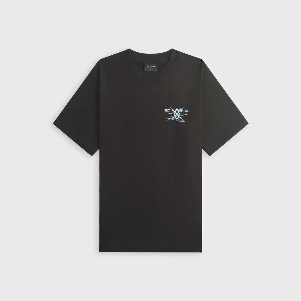 Daily Paper Shield Evolution Short Sleeve Tee - Black