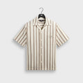 Kith Textured Stripe Thompson Camp Collar Shirt - Sandalwood